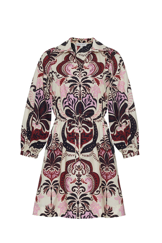 Henry Dress Palm Pavillion Ivory - Cara Cara