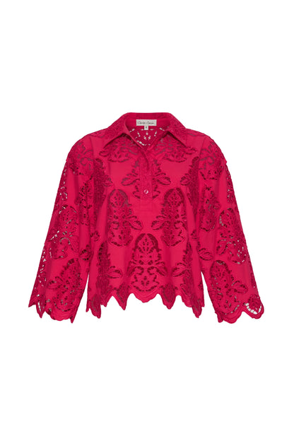 Erica Shirt Azalea Eyelet - Cara Cara