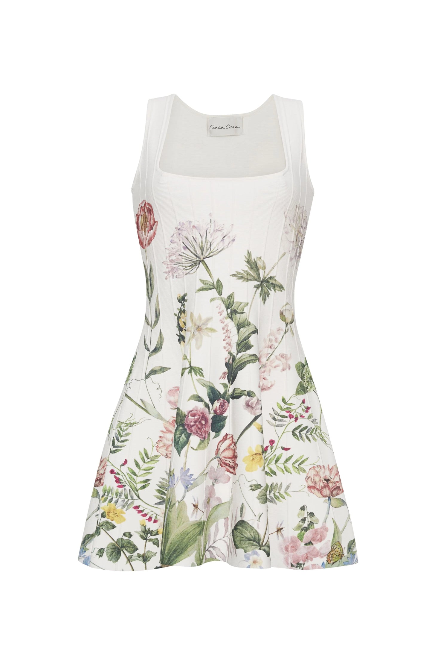 Velma Mini Dress Bloomsfield Ivory - Cara Cara