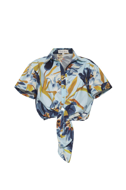 Asbury Top Marais Bloom Blue - Cara Cara