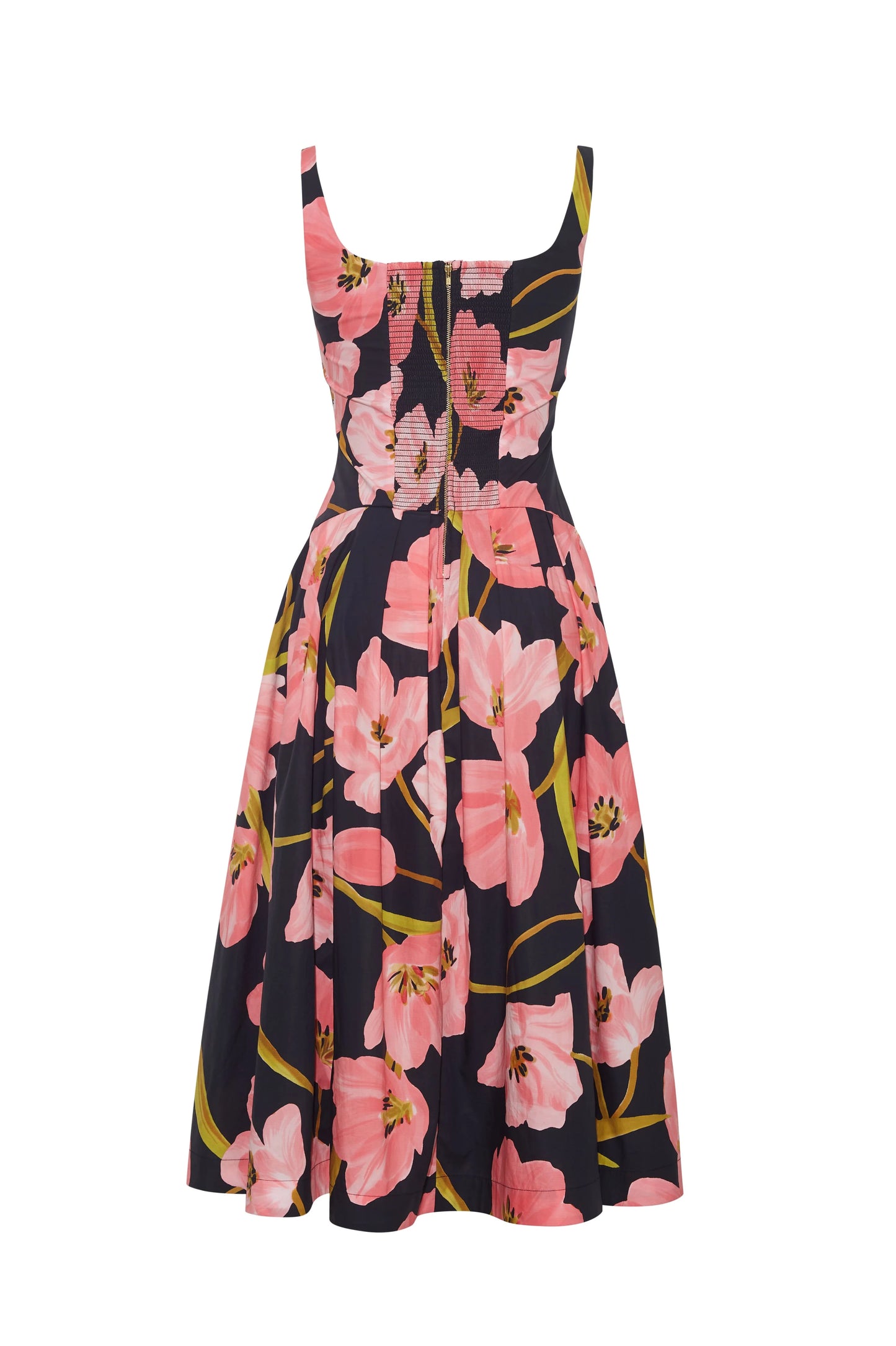 Regio Midi Dress Marais Bloom Black - Cara Cara
