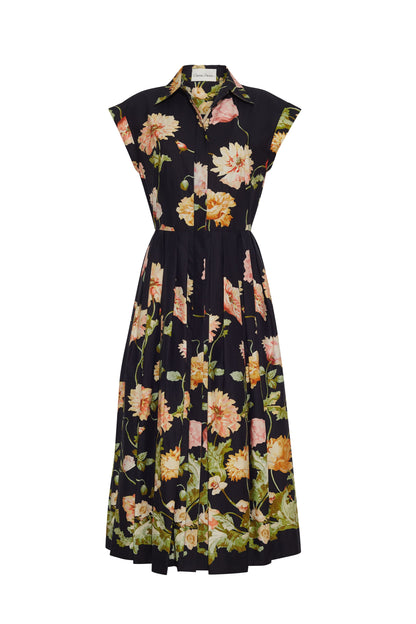 Octavia Dress Lockwood Flora Black - Cara Cara