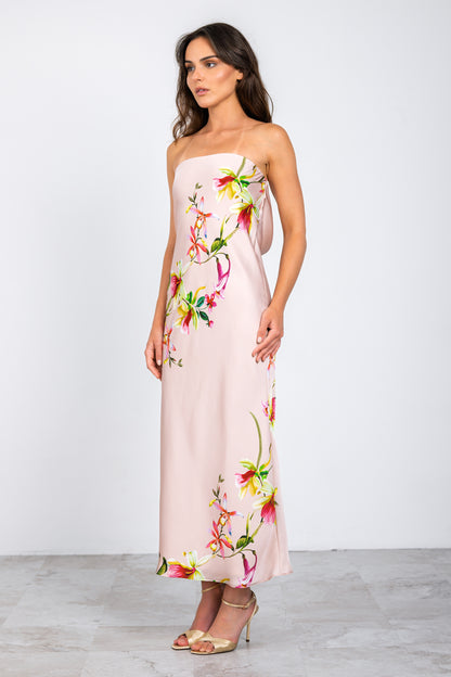 Talia Maxi Dress Blush/Pink Combo - Lavender Brown