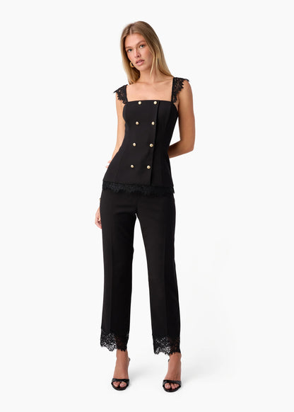Cheyenne High Rise Cropped Pant Black - CAMI NYC