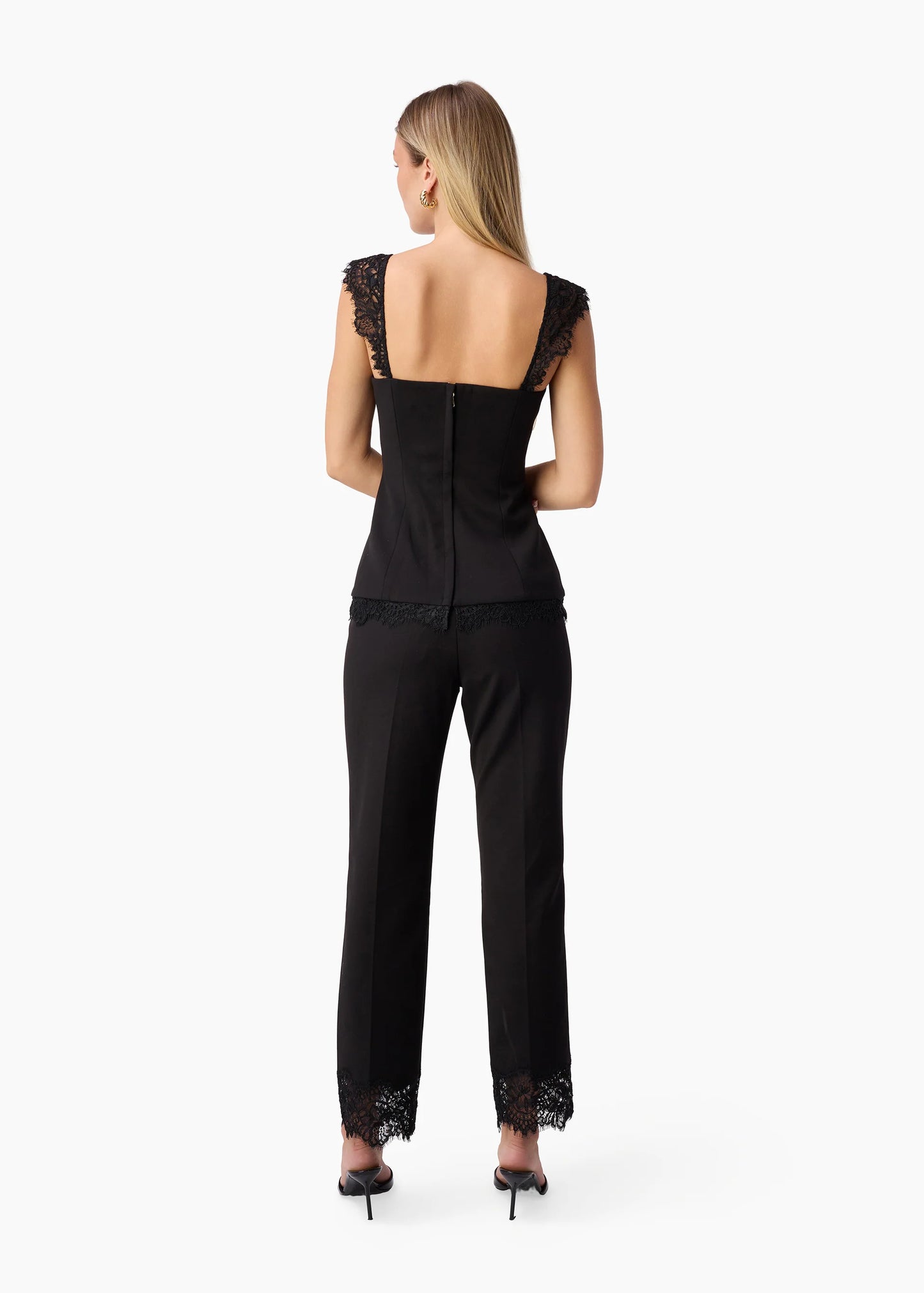 Cheyenne High Rise Cropped Pant Black - CAMI NYC