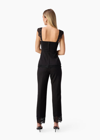 Cheyenne High Rise Cropped Pant Black - CAMI NYC