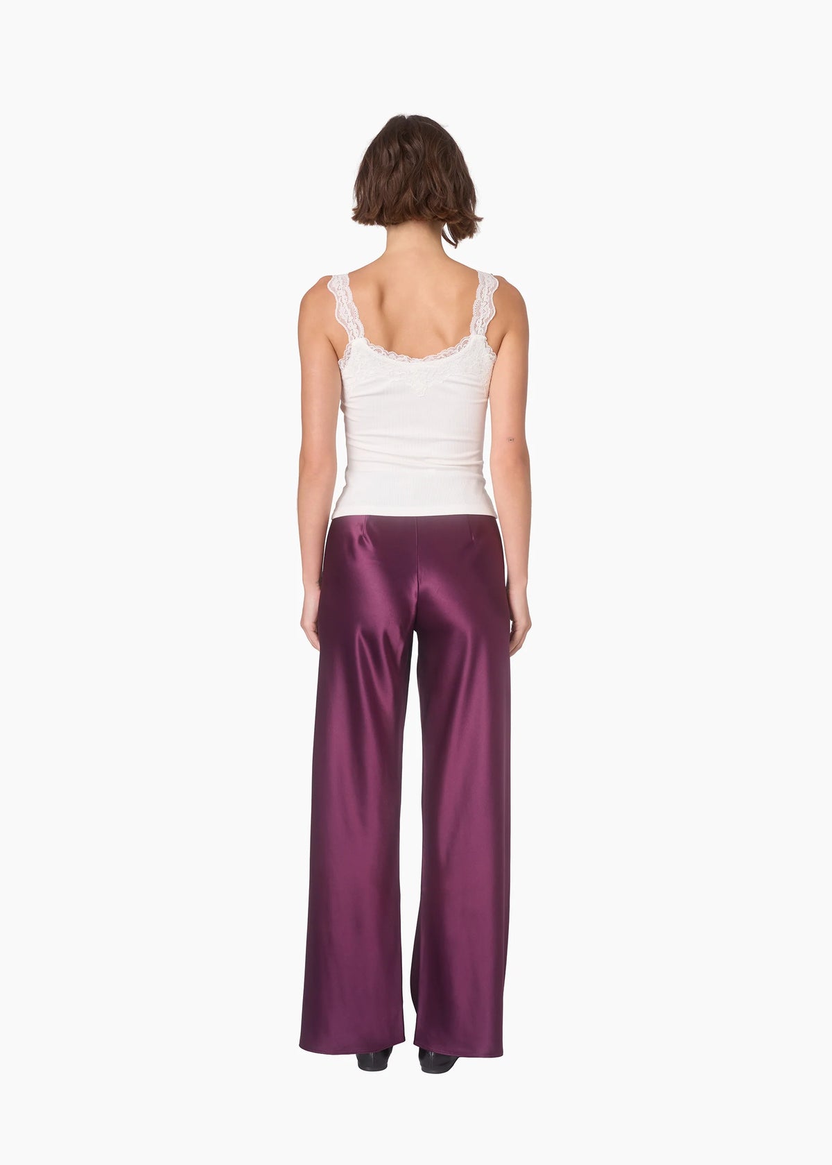 Lani Rib Knit Tank White - CAMI NYC
