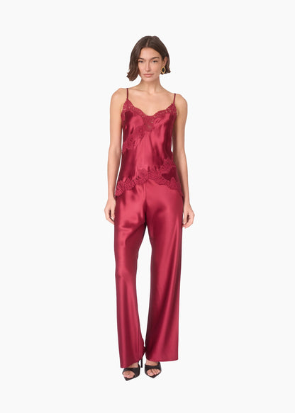 Bristol Mid Rise Pant Cherry Wine - CAMI NYC