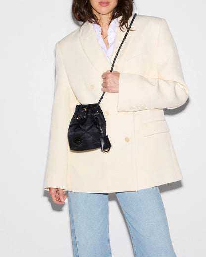 Mini Frankie Bucket Bag Black - MZ Wallace