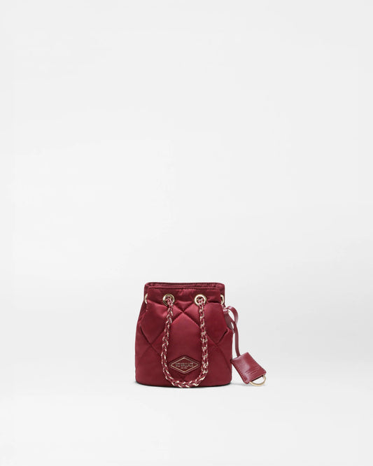 Mini Frankie Bucket Bag Claret - MZ Wallace