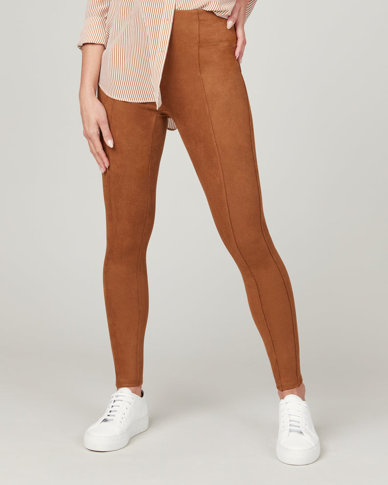 Faux Suede Leggings Rich Caramel - SPANX