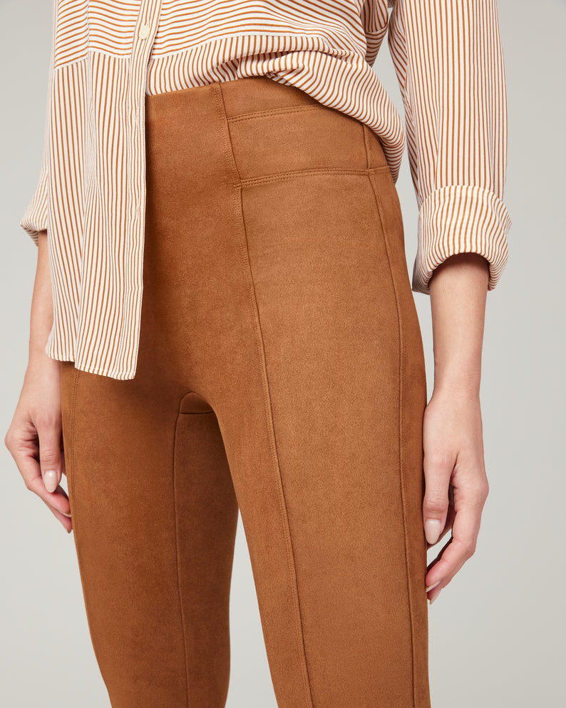 Faux Suede Leggings Rich Caramel - SPANX