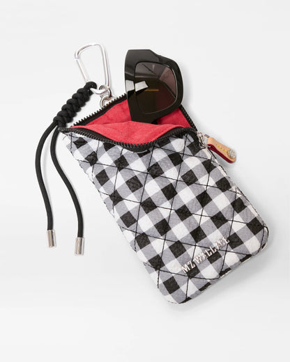 Sunnies Case Black/White Gingham - MZ Wallace