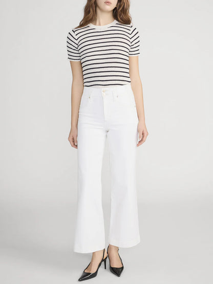 Seamed Wide Trouser Crop Au Natural Clean - Frame