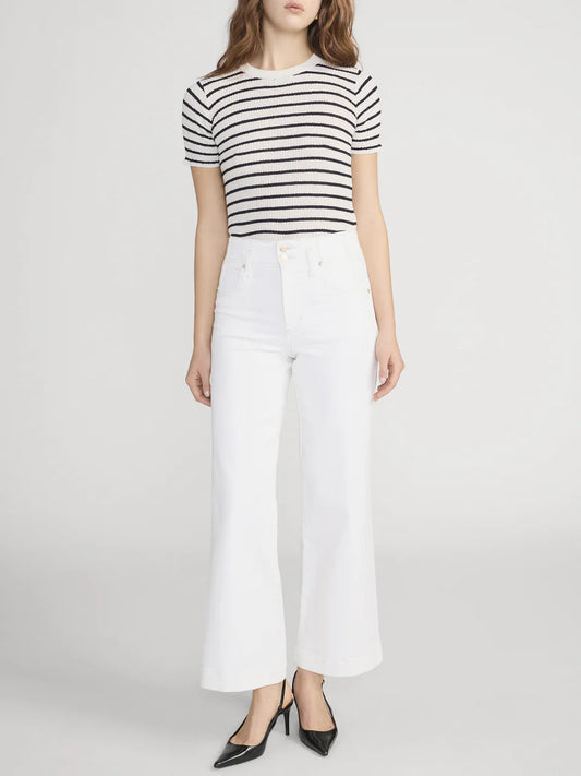 Seamed Wide Trouser Crop Au Natural Clean - Frame