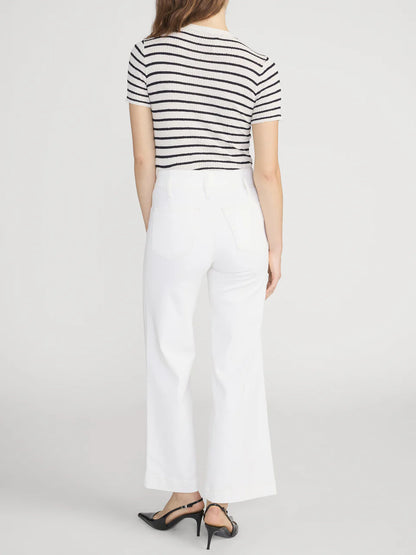 Seamed Wide Trouser Crop Au Natural Clean - Frame