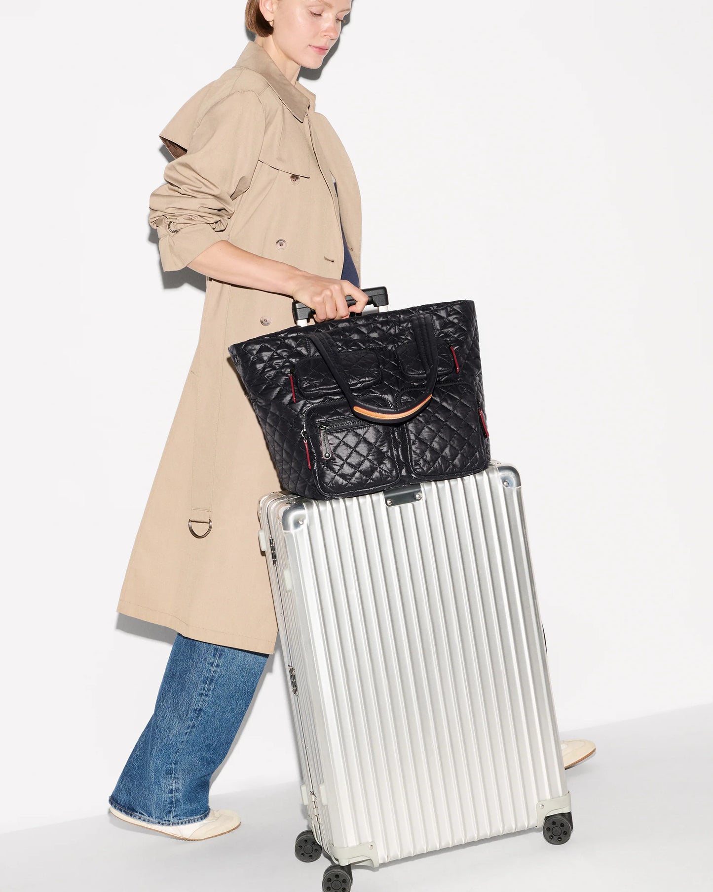 Medium Metro Travel Tote Black - MZ Wallace