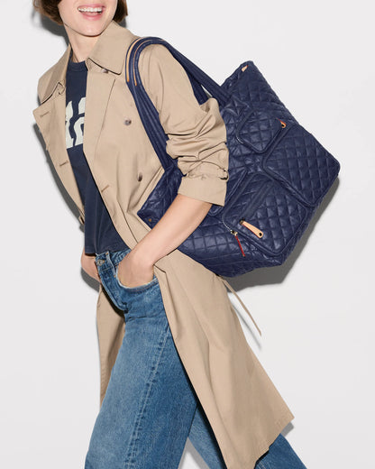 Medium Metro Travel Tote Navy - MZ Wallace