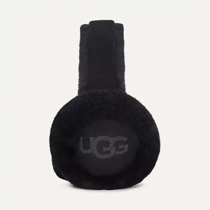 Sheepskin Embroidery Earmuff Black - UGG