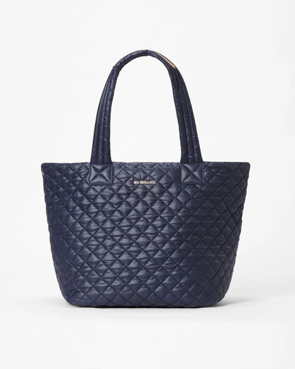 Medium Metro Tote Deluxe Dawn (Navy) - MZ Wallace