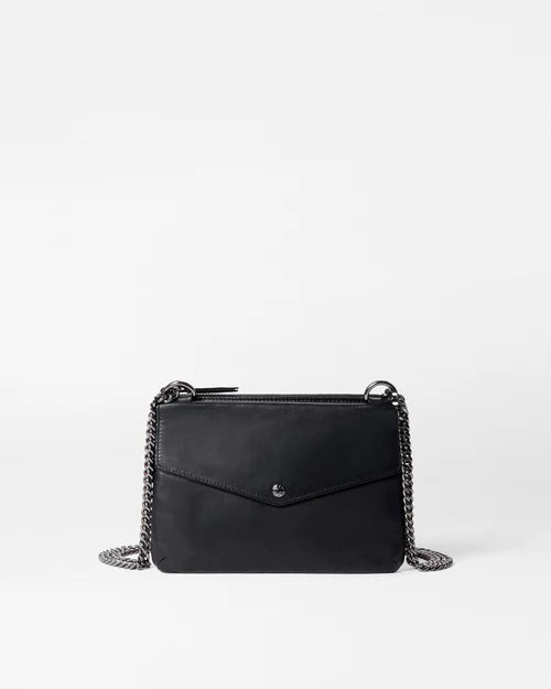 Greta Crossbody Black Leather - MZ Wallace