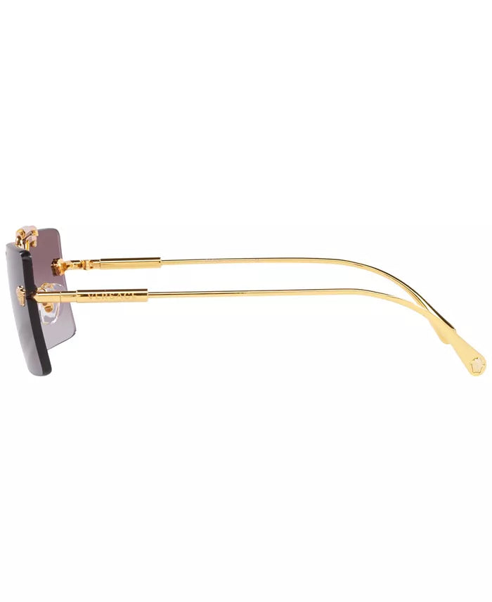 Rectangular Sunglasses Gold/Violet - Versace
