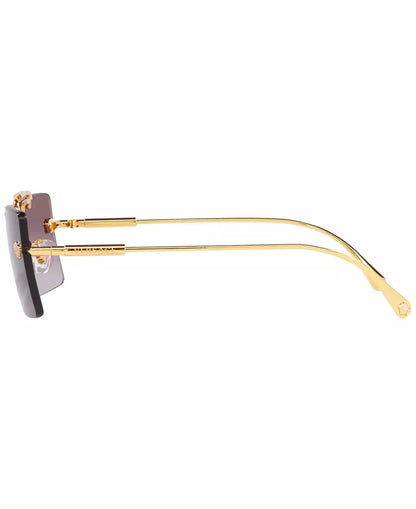 Rectangular Sunglasses Gold/Violet - Versace