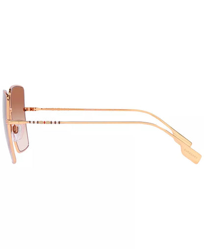 Daphne Square Sunglasses Rose Gold - Burberry