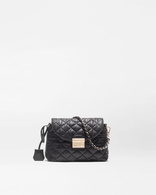 Mini Crosby Lock Shoulder Black - MZ Wallace