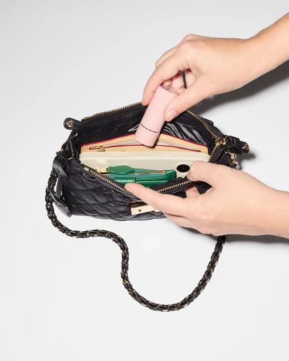 Mini Crosby Lock Shoulder Black - MZ Wallace