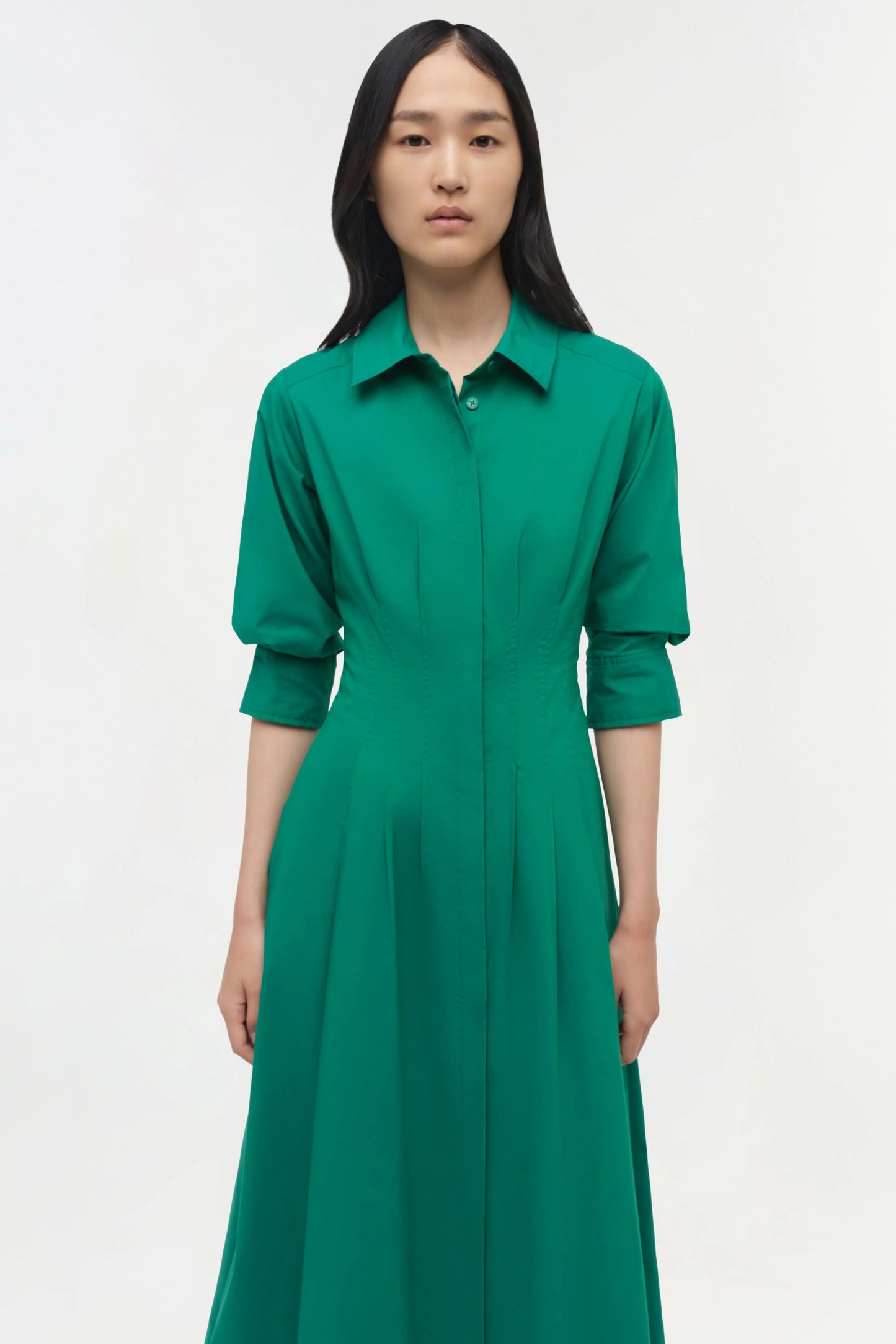 Jazz Cotton Midi Dress Kelly Green - Simkhai