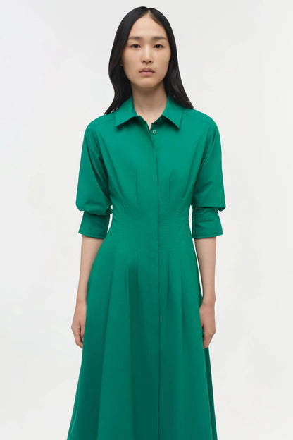 Jazz Cotton Midi Dress Kelly Green - Simkhai