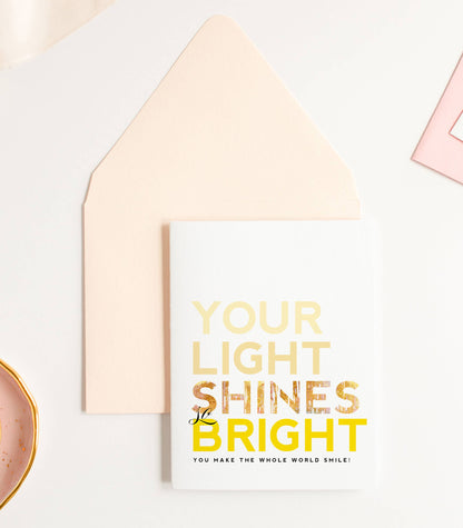 Summer Light Shines Bright Sweet Friendship Greeting Card - Kitty Meow Boutique