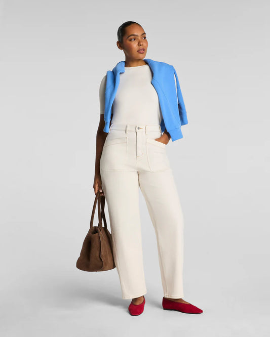 Utility Barrel Leg Jeans Alabaster - SPANX