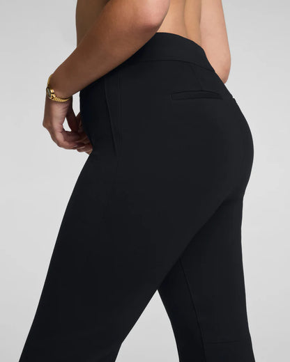 Ponte Kick Flare Pant With Pintuck Classic Black - SPANX
