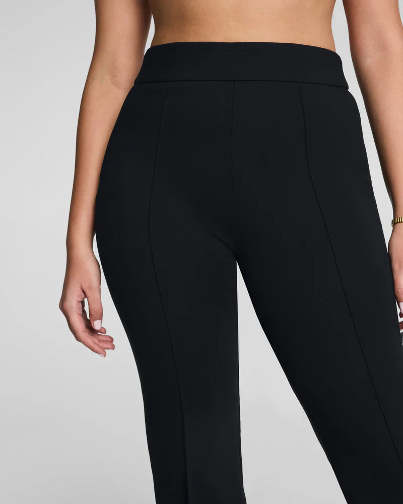 Ponte Kick Flare Pant With Pintuck Classic Black - SPANX