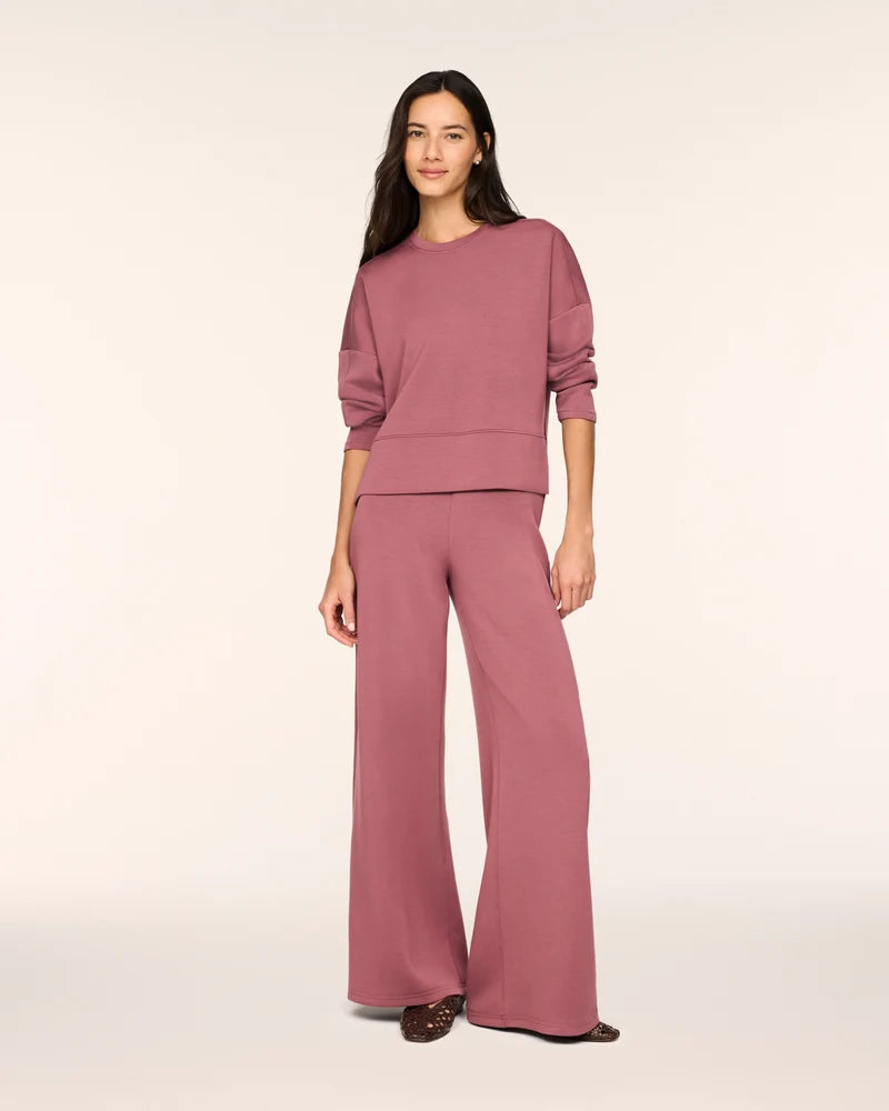 Airessentials Crewneck Long Sleeve Top Rum Raisin - SPANX