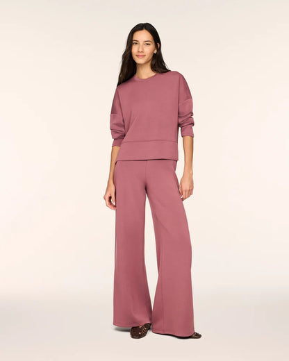 Airessentials Crewneck Long Sleeve Top Rum Raisin - SPANX