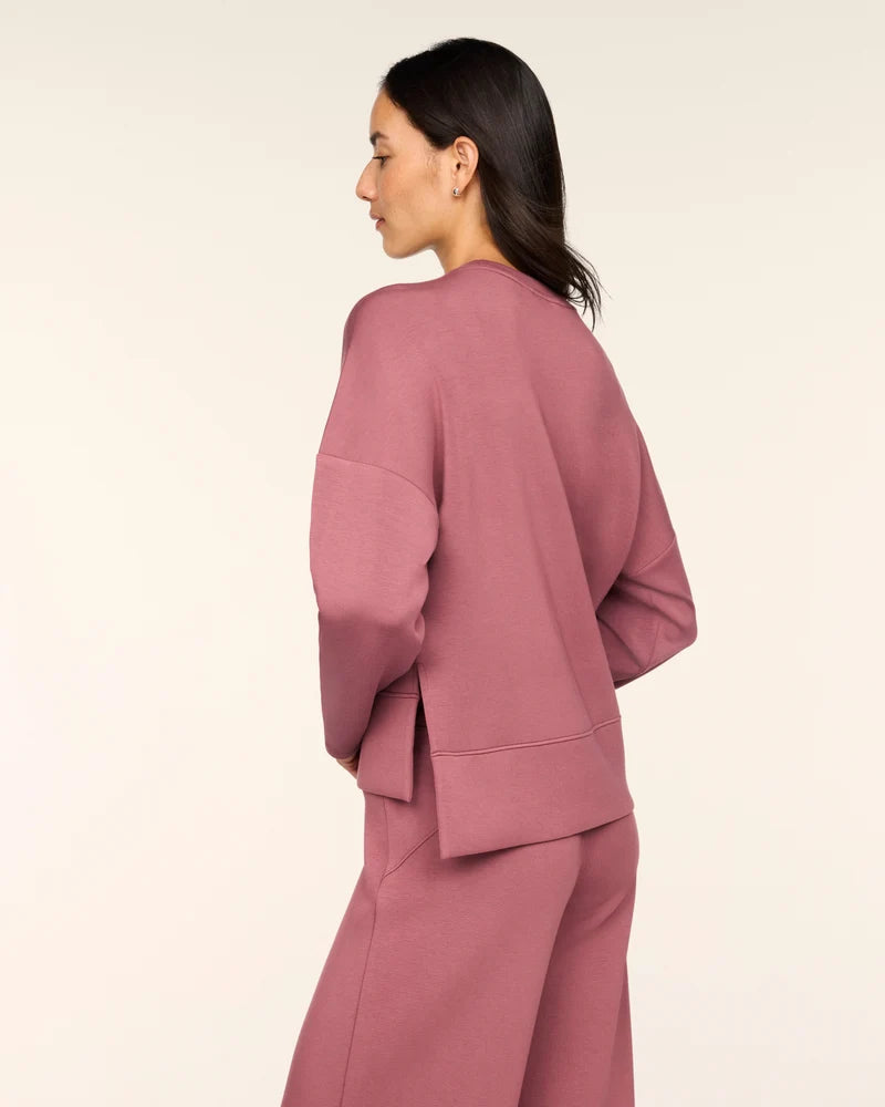 Airessentials Crewneck Long Sleeve Top Rum Raisin - SPANX