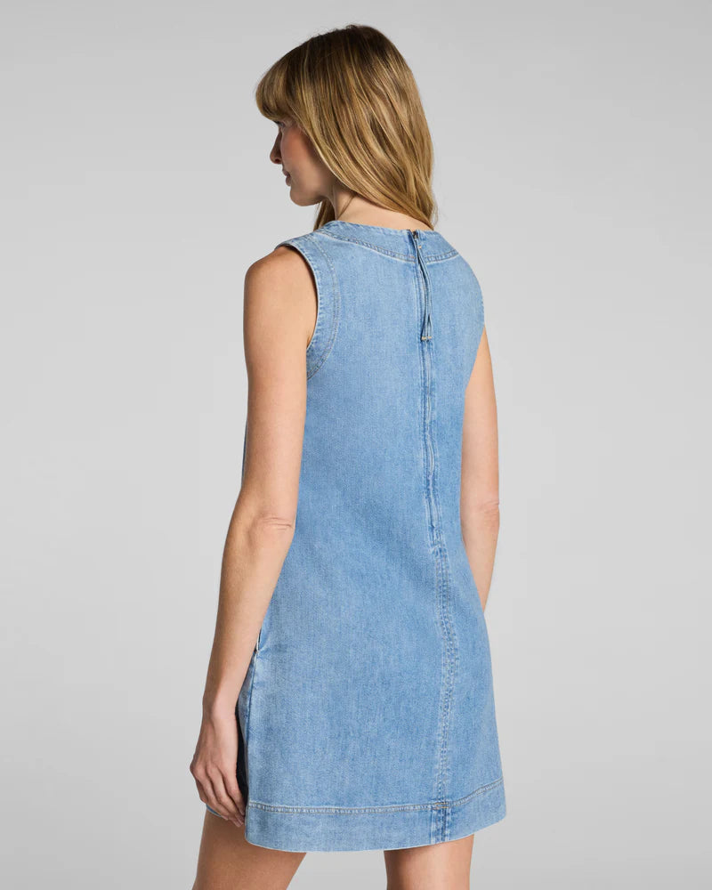 Lightweight Denim Mini Tank Dress Seaside Blue - SPANX