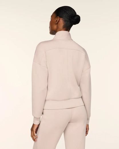 Airessentials Shawl Collar Half Zip Mushroom - SPANX