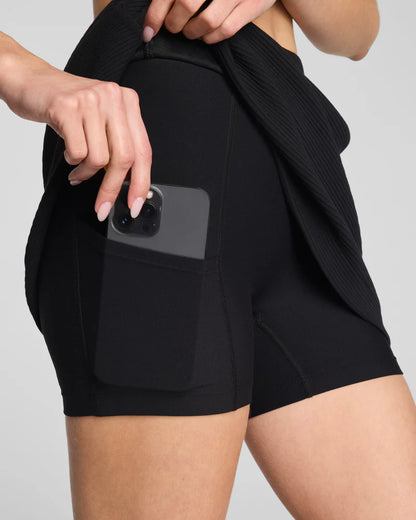Airessentials French Rib Skort 15 Very Black - SPANX