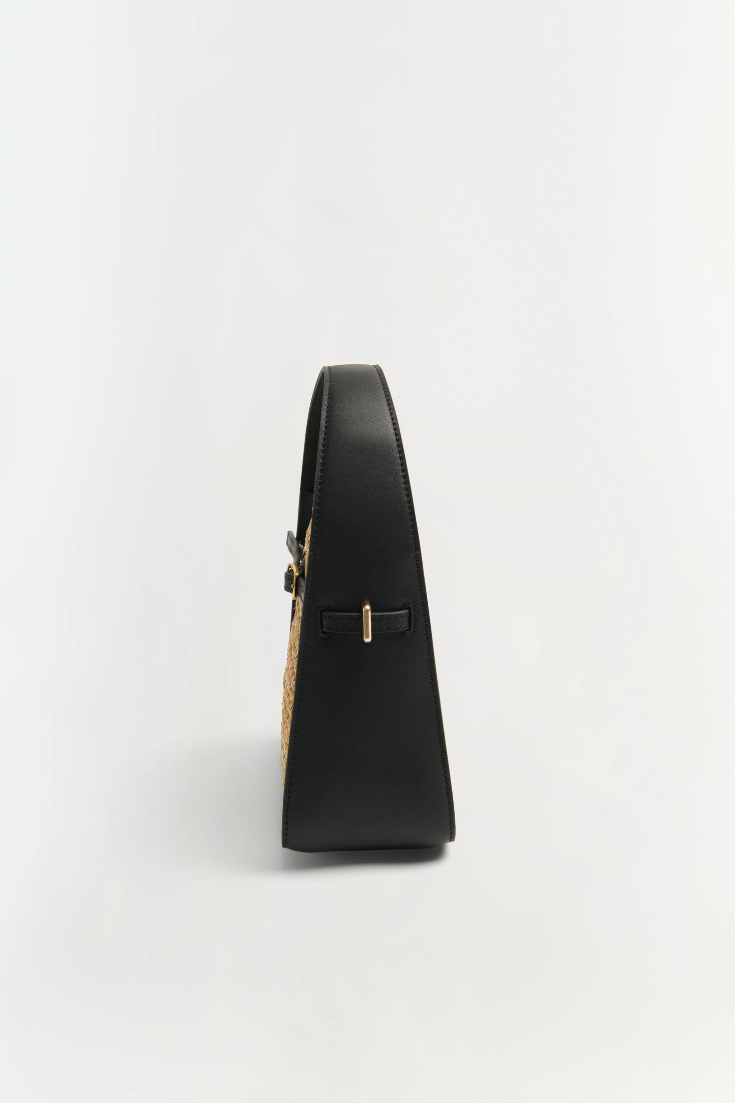 Cleo Mini Raffia Bucket Bag Black Natural - Simkhai