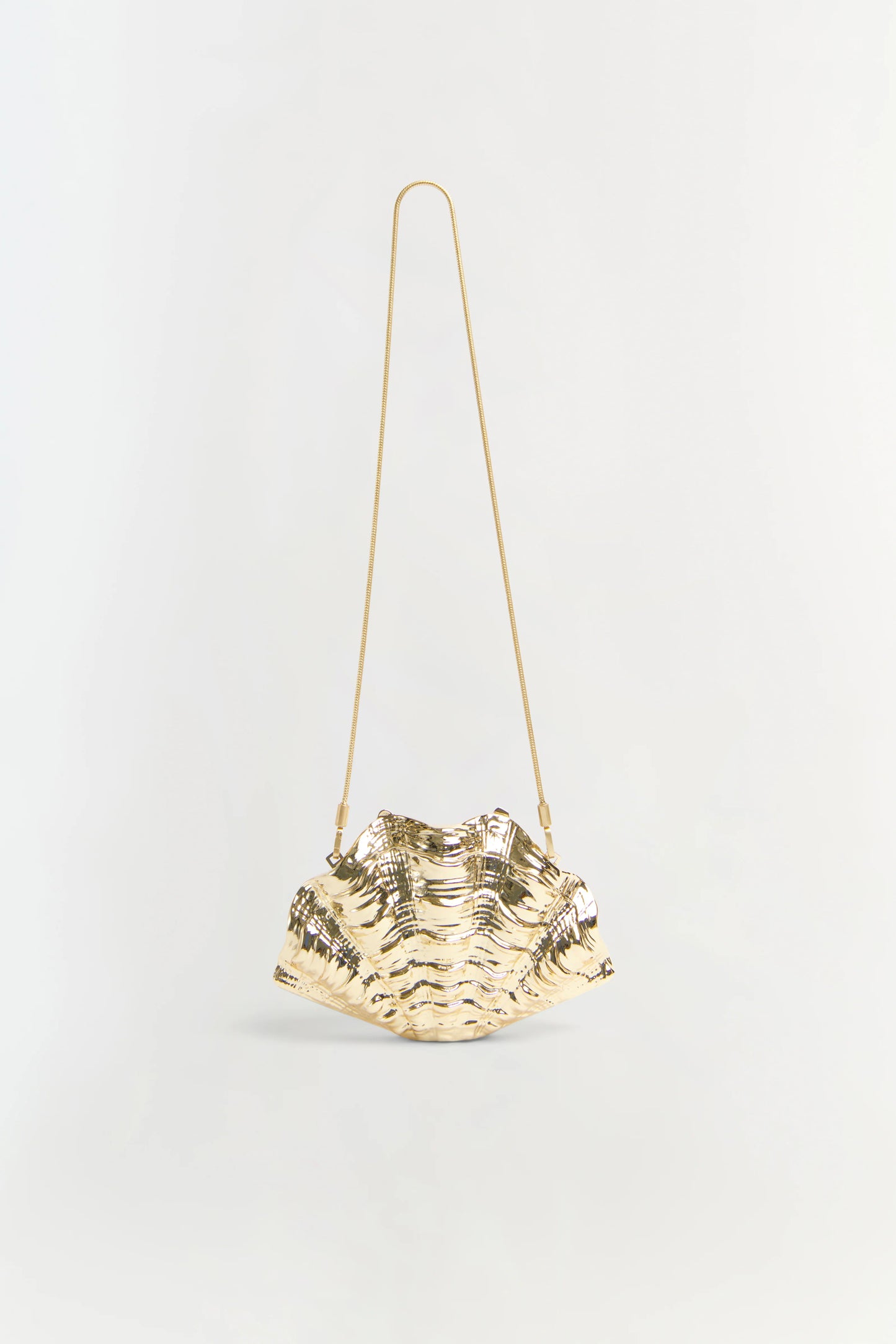Venus Metal Shell Clutch Gold - Simkhai