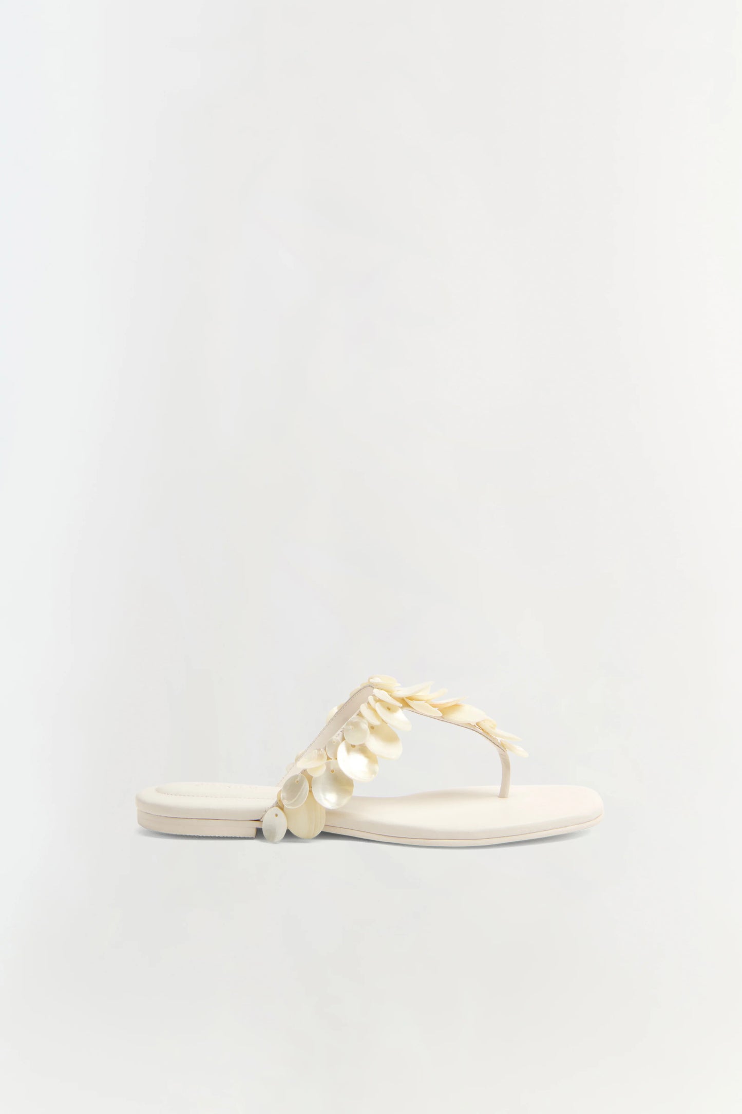 Elin Shell Beaded Sandal Alabaster - Simkhai