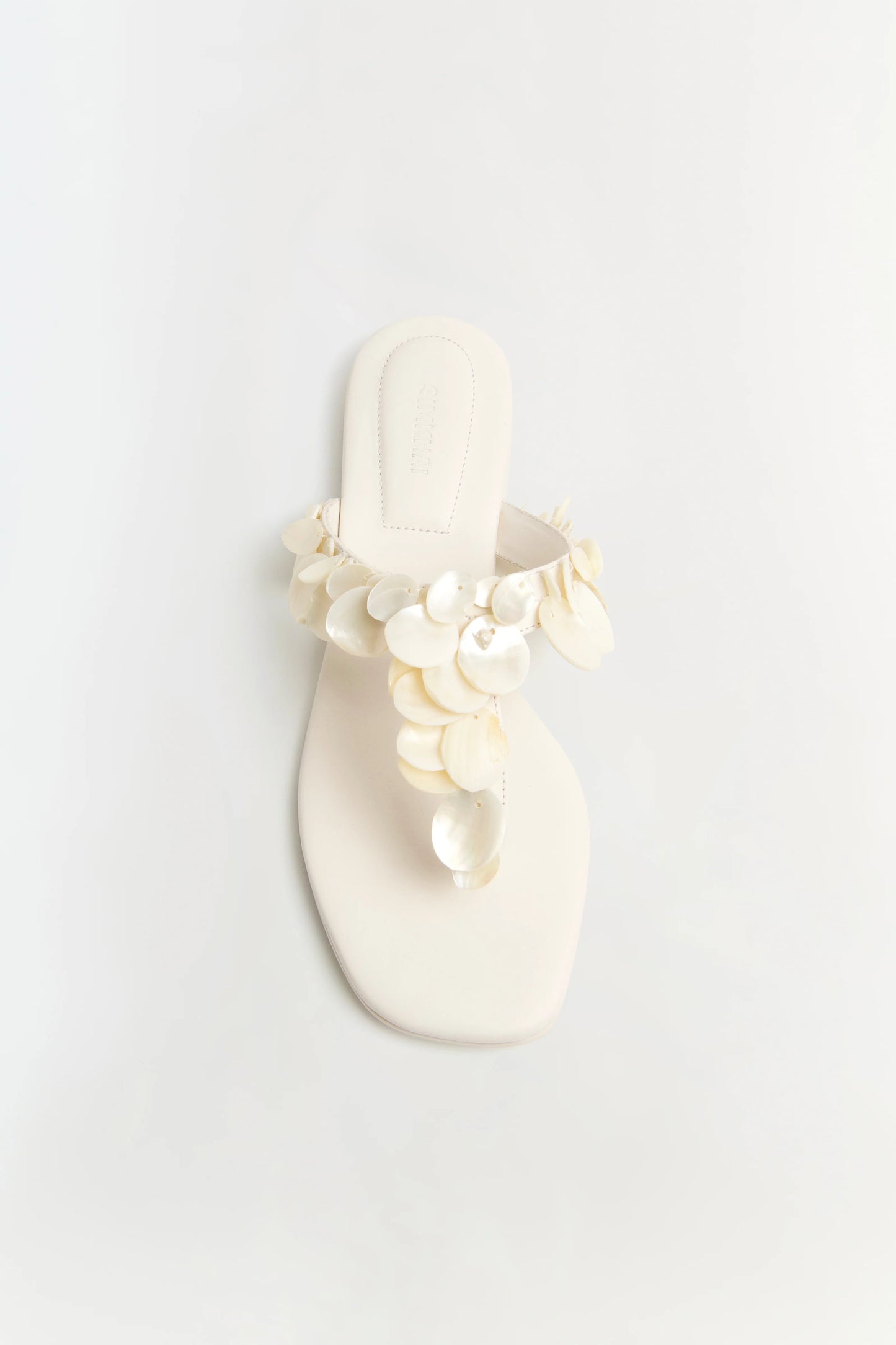 Elin Shell Beaded Sandal Alabaster - Simkhai