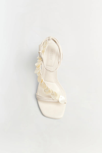 Elin Shell Beaded Heel Alabaster - Simkhai