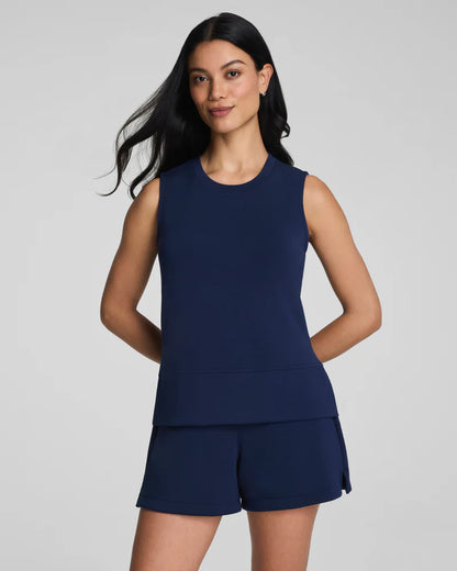 Airessentials Crewneck Tank Timeless Navy - SPANX
