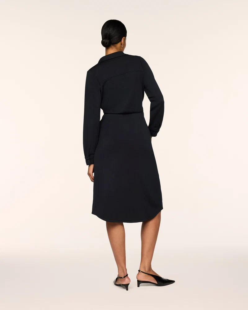 Airessentials Tie-Waist Midi Dress Very Black - SPANX