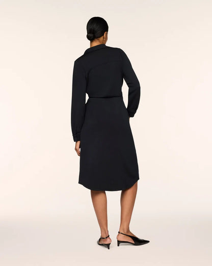 Airessentials Tie-Waist Midi Dress Very Black - SPANX